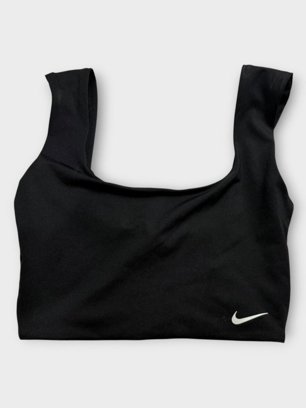 New! Nike Swim Essential Logo Bikini Top Black Size Small